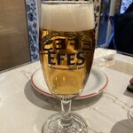 トルコレストラン イスタンブールGINZA - カバー写真、ビール！カンパ〜イ♪