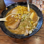 壱鵠堂 - 赤味噌肉バタコンラーメン＋味玉1個