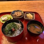 桃李 - シラス丼定食（おかず付き）