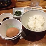 創肴旬菜はじめ - TKG ご飯少ない…でもうまい！