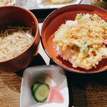 Washoku Enishi Sobakiri - 蕎麦とかき揚げ丼セット