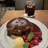 Kohikan - とろける濃厚チョコレートソースのホットケーキ＆アイスコーヒー