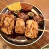 Tachinomi Kushiyaki Sake To Kidoki Buta - 「お任せ串3本」(550円税込)のてっぽうとかしら