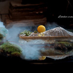 ラトリエ ア マ ファソン - 丹波黒豆のモンブラン、改め『モン富士』仕立て　(ご来光)