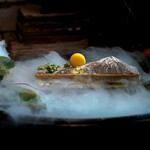 ラトリエ ア マ ファソン - 丹波黒豆のモンブラン、改め『モン富士』仕立て　(雲海)