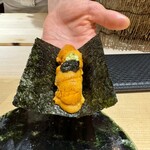 Sushi Kagura - 雲丹キャビアの手巻き