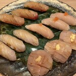 Sushi Senzu - ブリ、スズキ、ヒラメ、太刀魚