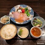 熊ヶ井旅館食堂 - ローストポーク定食