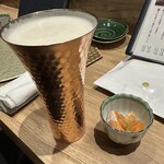 kappou 箸 - ビール、お通し