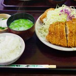 とんかつ 竹亭 - 上とんかつ定食+ミニメンチ