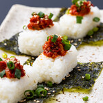 韓式腌鱈魚內臟卷