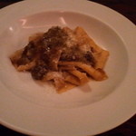 ICARO miyamoto - 「蝦夷鹿煮込みのパスタ」パスタが続いた。これも旨い！