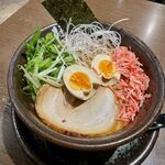 麺処 田ぶし - 濃厚海老味噌ラーメン（大盛り無料）　950円