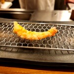 日本料理 はなの - エビの天ぷら