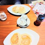 むさしの森珈琲 - リコッタチーズパンケーキ✩