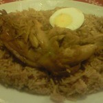 ザエカ - [2013.12]ビリヤニの期間限定裏メニュー「チキンプラオ(polao)」\1200。スパイスと高い素材を惜しげもなく使った尋常でないうまさ