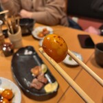 千亀 - プチっと弾けて、口の中にまったりとした卵黄が広がる。