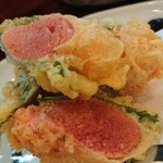 酒ト飯 ヤマダ - 明太子と大葉の天ぷら