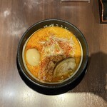 Miso Kouji - 辛味噌赤ラーメン＋味玉＋焼きメンマ