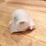 おすし 花富 - カワハギ　肝巻き