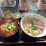 讃岐うどん 明月 - カツ丼定食【2024.1】