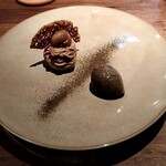 T.N - 熟成栗のモンブラン　ほうじ茶のアイスクリーム