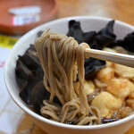 二葉 - かけそば＠税込360円＋木クラゲ＠税込120円＋貝柱かき揚げ＠税込200円