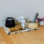 江戸そば マルノ - 内観 卓上