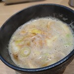 鶏と魚だしのつけめん哲 - 淡麗つけめんのスープ