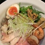 がふうあん - 海老と鶏の汁なしそば(2013/12)