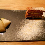 Point - フォアグラのミルフィーユ　洋梨のライムの香り