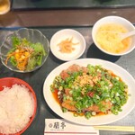 蘭亭 - 酢豚定食全景