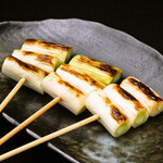 green onion skewers