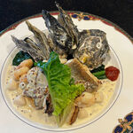 ステーキ・洋食のTANTO屋 - 鯛と魚介のポワレ（坊勢の牡蠣つき）2024.1