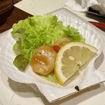 湯宿 だいいち - ホタテ！あれ？お品書きになかったけどサービスかな？