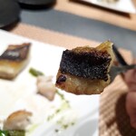 海鮮 イタリアンバル ルチアーノ - スズキの皮がパリパリで美味しいです！