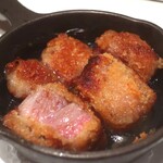 鉄板焼き 七里ガ浜 - 那須高原豚のパネアングレーズアップ