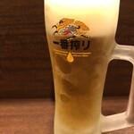 浜いち - 生ビール（605円）