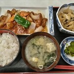 さもん食堂 - 酢鶏定食630円