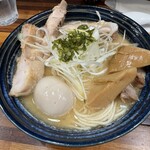 五ノ神水産 - ラーメン銀だらしぼり全部乗せ1350円