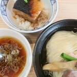 ぬまちゃんラーメン - 料理写真:つけめん和み（大盛）＆角煮丼