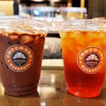 サンマルクカフェ - ドリンク写真:アイスティーS(350円)/アイスベルギーチョココアS(490円)