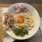 中華そば おにぎり 番い - TKM(タマゴかけ麺) 850円