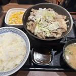 Yoshinoya - 鉄板牛カルビ定食