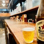 Ramen Riki Maru - 【ドリンク】赤星。サッポロラガービル。瓶ビール。