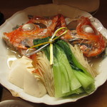 貴馳走坊 あ・うん - 金目鯛のお頭の酒蒸し