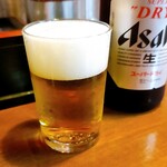 いまどき安兵衛 - 中瓶ビール(アサヒ)