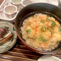 日本料理 「源氏」 ヒルトン名古屋 - エビのかき揚げ　天茶