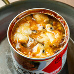 Canned mackerel gorgonzola