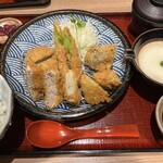 ご飯ととろろ とろ麦 - 